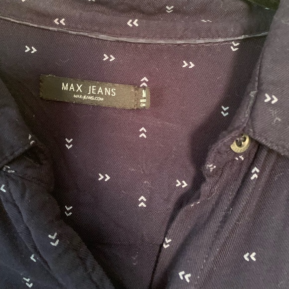 Navy Button Up or Down Dress! - Picture 3 of 3